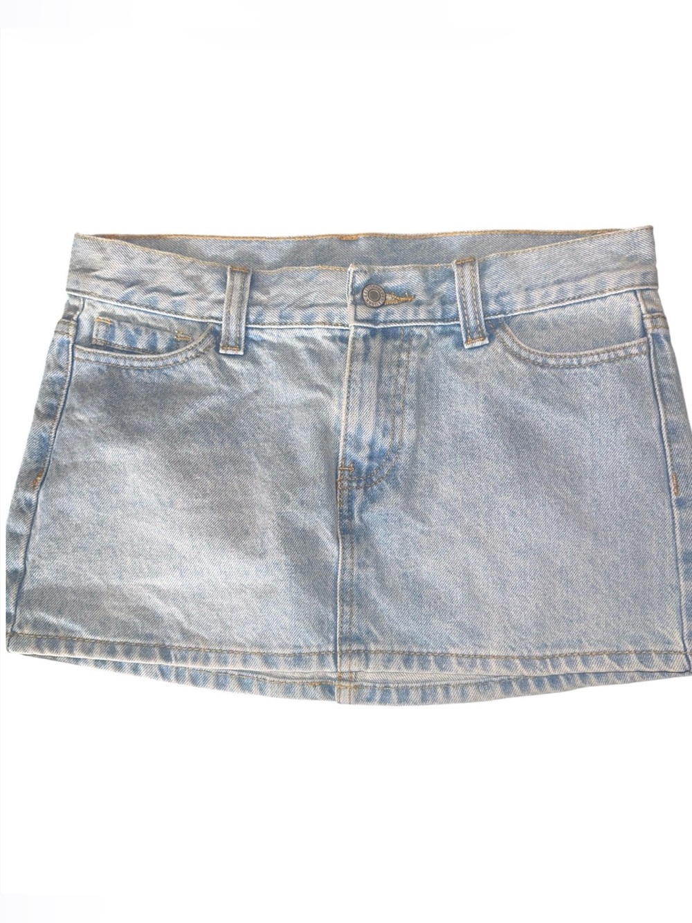 J. Galt Brandy Melville Pacsun Medium to Light  Blue Indigo denim Mini Skirt